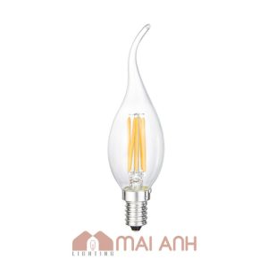 Bóng đèn LED mẫu ngọn nến C35 đui E14 chuyên dùng trang trí đèn chùm