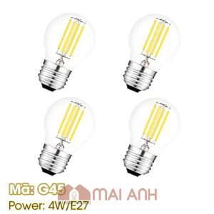 Bóng đèn Led G45 4W vỏ trong đui E27 dễ thương