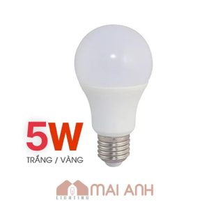 Bóng đèn bulb kín nước 5W hai loại ánh sáng trắng và vàng