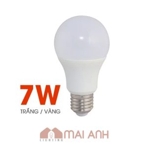 Bóng đèn bulb không thấm nước 7W hai loại ánh sáng trắng vàng