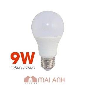 Bóng đèn bulb 9W không thấm nước có hai loại ánh sáng trắng vàng