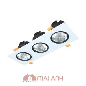 Đèn led âm trần chiếu điểm Downlight vuông 5W DFC1051 bản ba