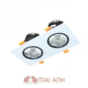 Đèn led âm trần chiếu điểm Downlight vuông 5W DFC1051 bản đôi