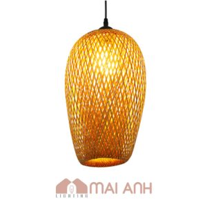 Đèn lồng chiếc lọ hai lớp tre đan cao 30cm decor phòng toilet vip của khách sạn