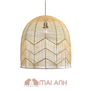 Đèn lồng chim mây đan thưa decor quầy nước AEON Tân Phú