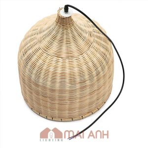 Đèn mây tre loại cổ chai, chuông mây đan 50x50 cm decor nổi bật