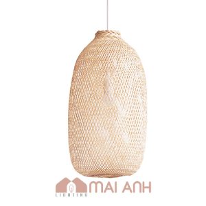 Đèn tre loại 30x60 cm trang trí quán cà phê AQ Quận 3 nghệ thuật