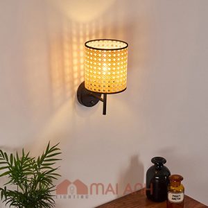 Đèn tường mắt cáo đan size D25cm chiếu sáng căn nhà mang phong cách cổ điển