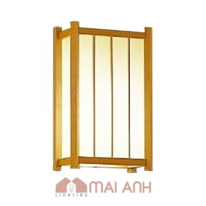 Đèn vách gắn tường phòng ngủ bằng gỗ thiết kế tối giản tạo cảm giác dễ chịu