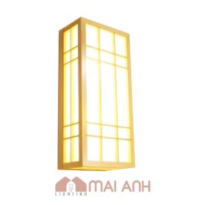 Đèn vách hộp gỗ tự nhiên cao cấp decor phòng khách, phòng ngủ, khu vực cầu thang