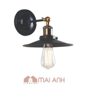 Đèn vách tường đĩa bay linh hoạt xoay chỉnh hướng chao decor vintage