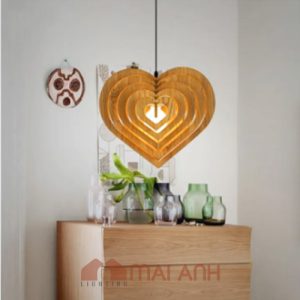 Đèn gỗ kiểu trái tim - Món quà tặng decor dịp Valentine tình nhân ngọt ngào