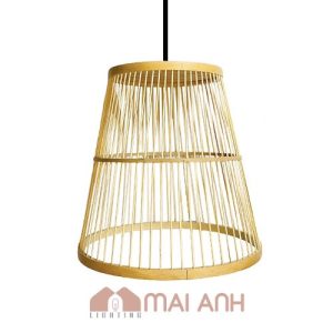 Chao đèn tăm tre kiểu chiếc xô decor giá rẻ nhất quận 12