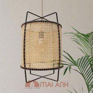 Đèn mây mắt cáo khung sắt tạo hình decor chung cư, homestay, khách sạn