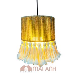 Đèn Tua Rua Đan Thủ Công Dây Thừng Phong Cách Vintage
