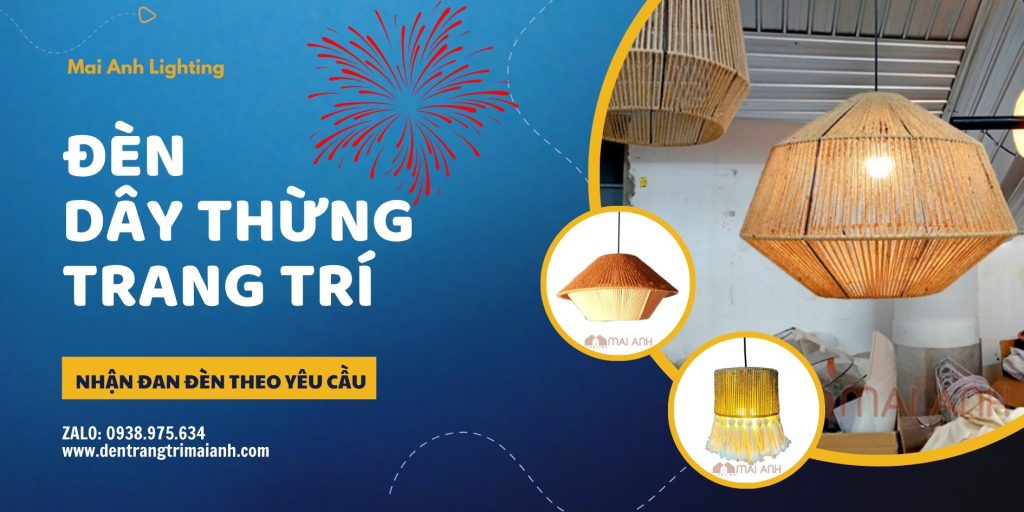 Đèn dây thừng trang trí